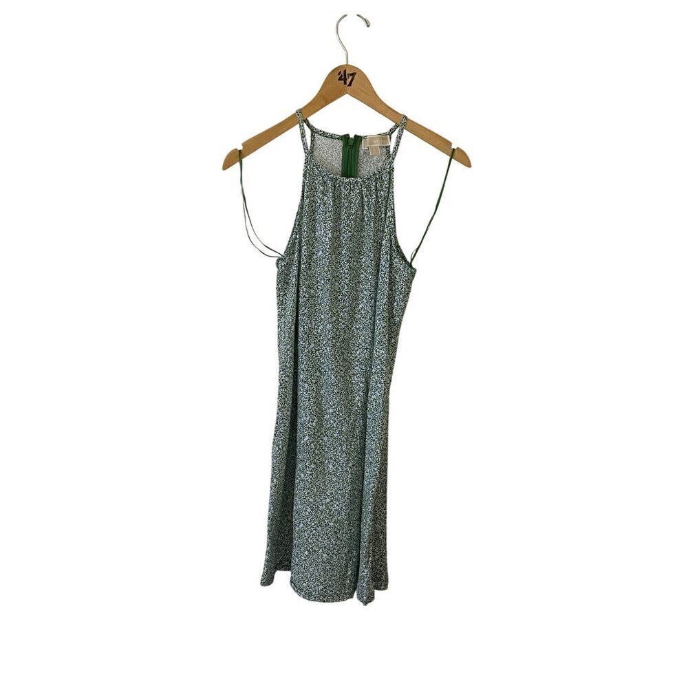 Michael Michael Kors Women's Green Floral Lightweight Slip Dress - Medium